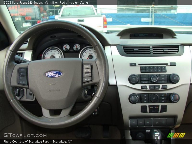 Vermillion Red / Medium Stone 2008 Ford Focus SES Sedan
