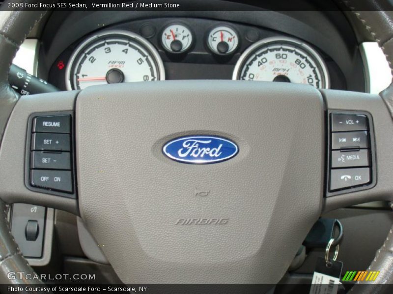 Vermillion Red / Medium Stone 2008 Ford Focus SES Sedan