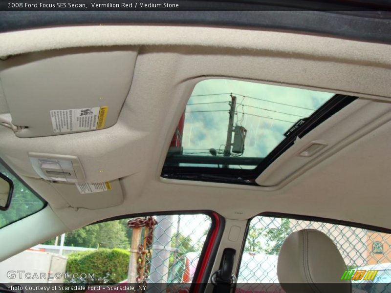 Vermillion Red / Medium Stone 2008 Ford Focus SES Sedan