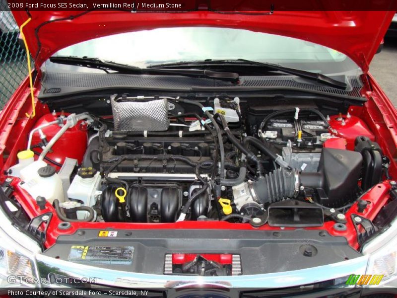 Vermillion Red / Medium Stone 2008 Ford Focus SES Sedan