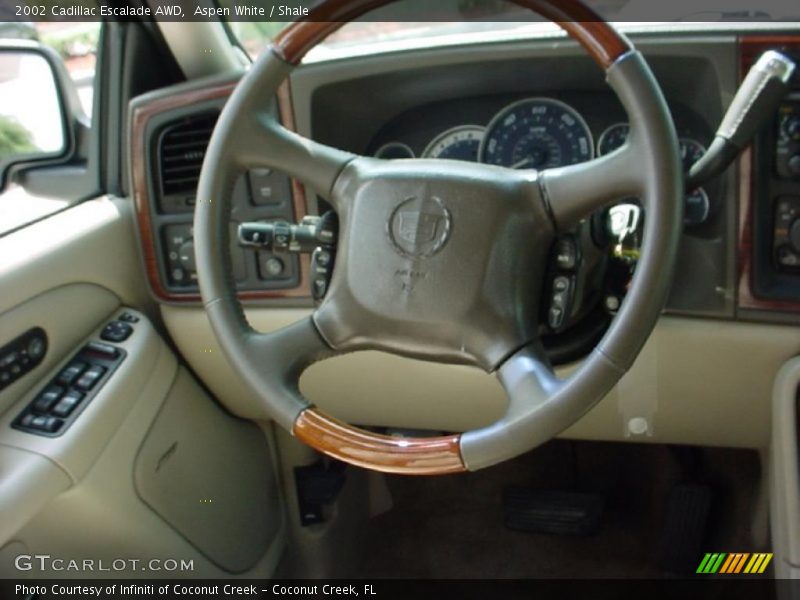 Aspen White / Shale 2002 Cadillac Escalade AWD