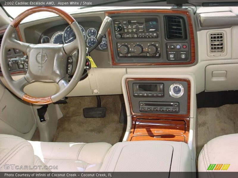 Aspen White / Shale 2002 Cadillac Escalade AWD