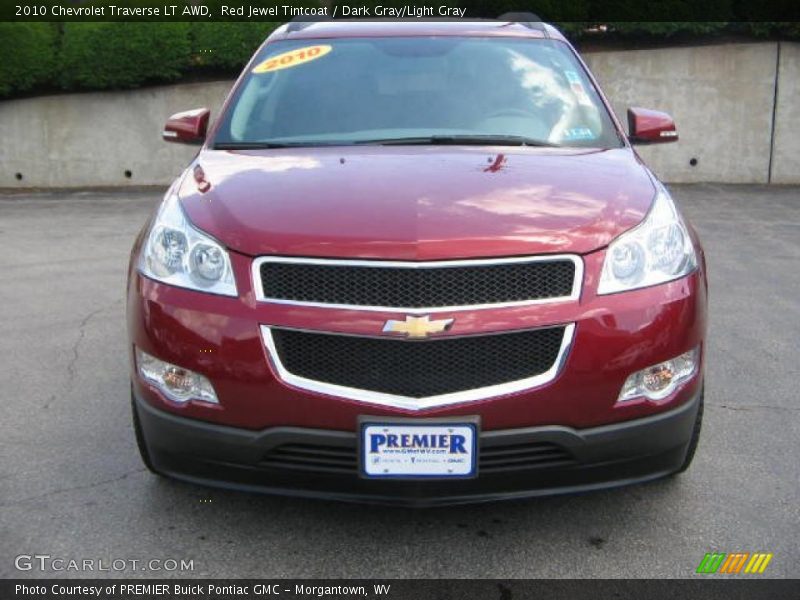 Red Jewel Tintcoat / Dark Gray/Light Gray 2010 Chevrolet Traverse LT AWD