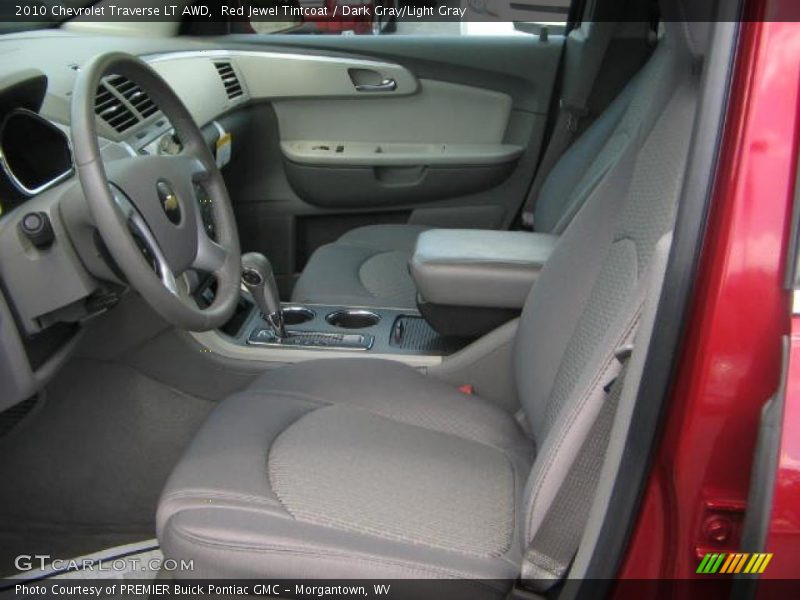 Red Jewel Tintcoat / Dark Gray/Light Gray 2010 Chevrolet Traverse LT AWD