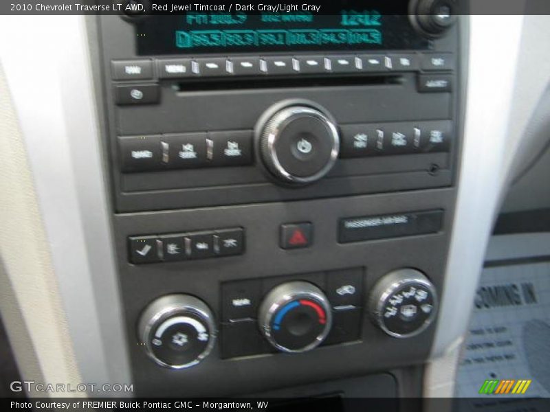 Red Jewel Tintcoat / Dark Gray/Light Gray 2010 Chevrolet Traverse LT AWD