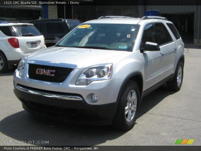 Quicksilver Metallic / Ebony 2010 GMC Acadia SLE