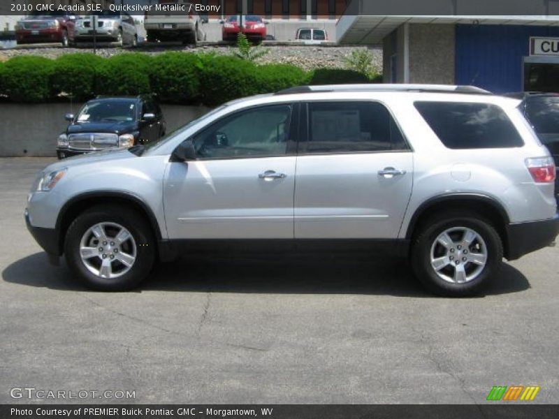 Quicksilver Metallic / Ebony 2010 GMC Acadia SLE