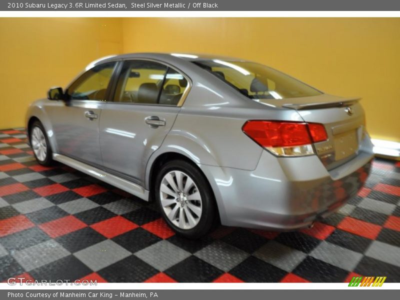 Steel Silver Metallic / Off Black 2010 Subaru Legacy 3.6R Limited Sedan