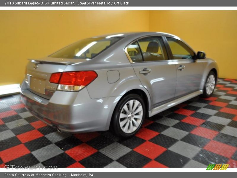 Steel Silver Metallic / Off Black 2010 Subaru Legacy 3.6R Limited Sedan