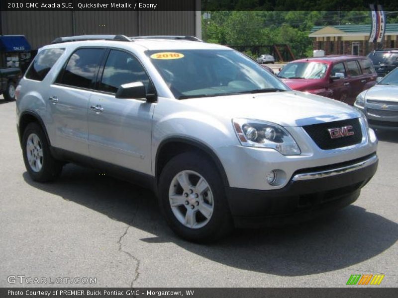 Quicksilver Metallic / Ebony 2010 GMC Acadia SLE