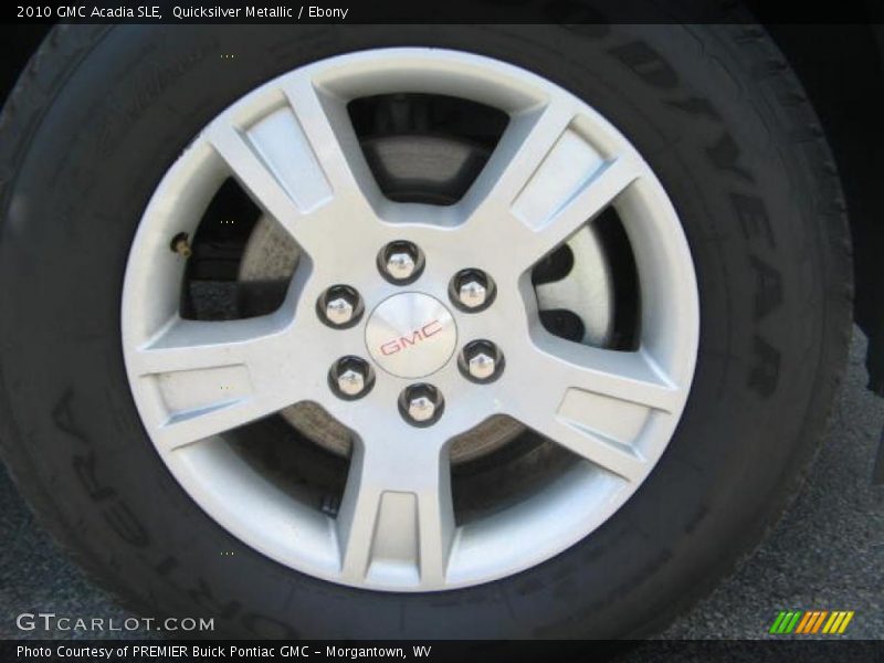 Quicksilver Metallic / Ebony 2010 GMC Acadia SLE