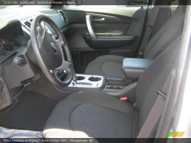 Quicksilver Metallic / Ebony 2010 GMC Acadia SLE