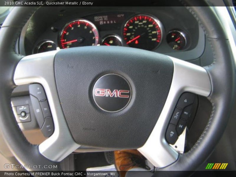 Quicksilver Metallic / Ebony 2010 GMC Acadia SLE