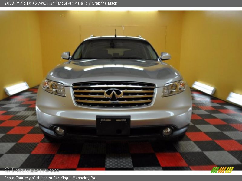 Brilliant Silver Metallic / Graphite Black 2003 Infiniti FX 45 AWD