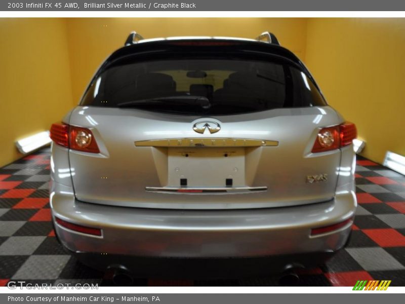 Brilliant Silver Metallic / Graphite Black 2003 Infiniti FX 45 AWD