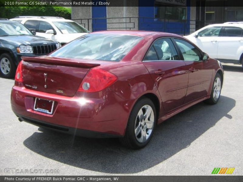 Performance Red Metallic / Ebony 2010 Pontiac G6 Sedan