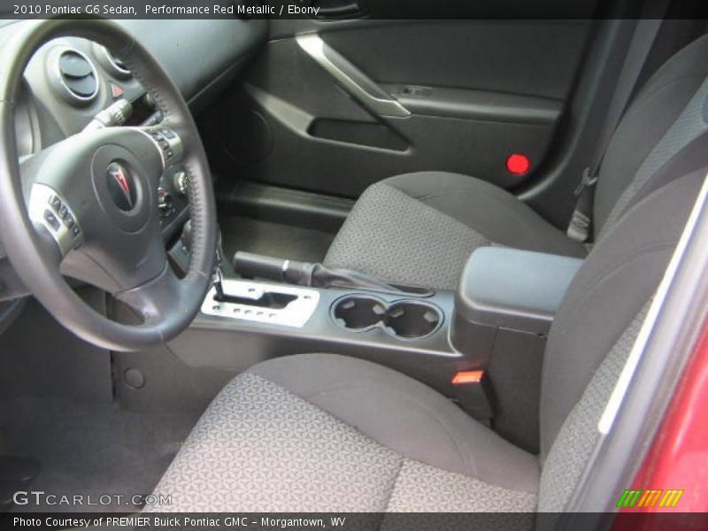 Performance Red Metallic / Ebony 2010 Pontiac G6 Sedan