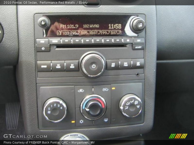 Performance Red Metallic / Ebony 2010 Pontiac G6 Sedan