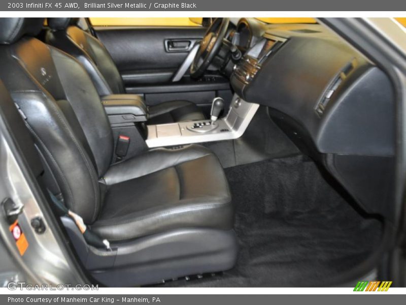 Brilliant Silver Metallic / Graphite Black 2003 Infiniti FX 45 AWD