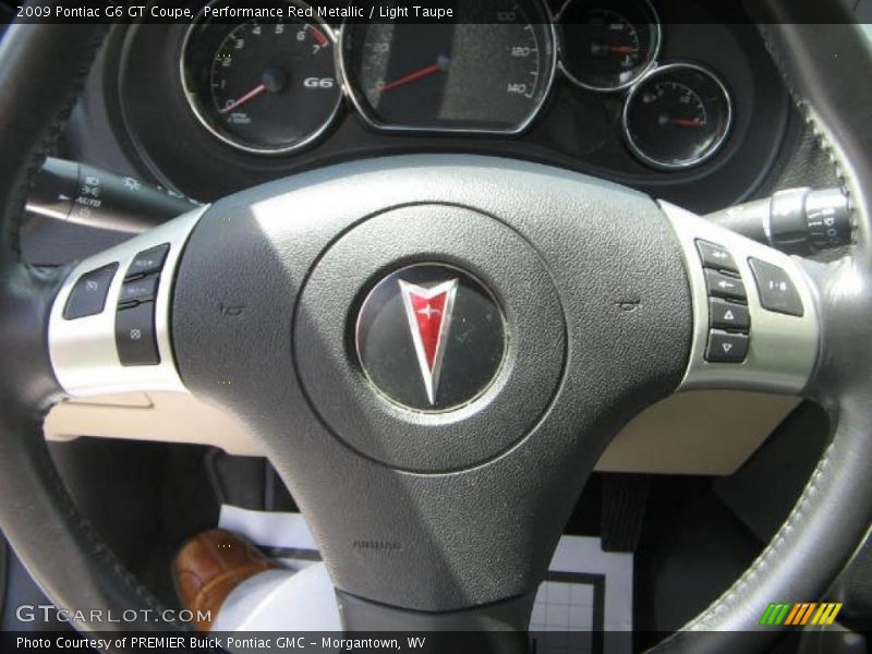 Performance Red Metallic / Light Taupe 2009 Pontiac G6 GT Coupe