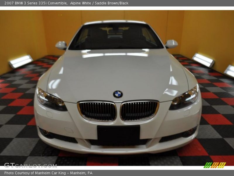 Alpine White / Saddle Brown/Black 2007 BMW 3 Series 335i Convertible