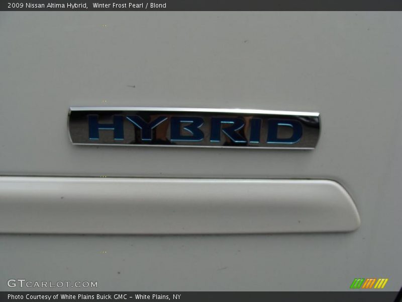 Winter Frost Pearl / Blond 2009 Nissan Altima Hybrid
