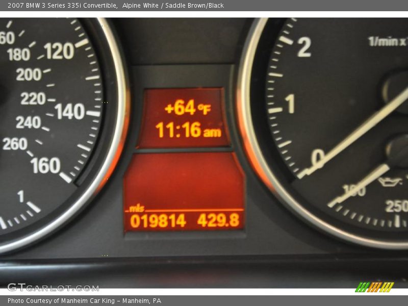 Alpine White / Saddle Brown/Black 2007 BMW 3 Series 335i Convertible