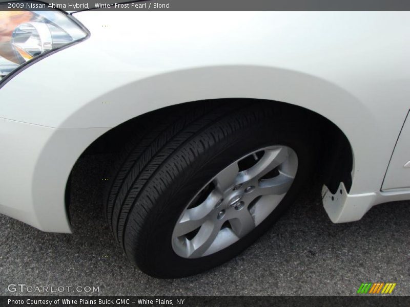 Winter Frost Pearl / Blond 2009 Nissan Altima Hybrid