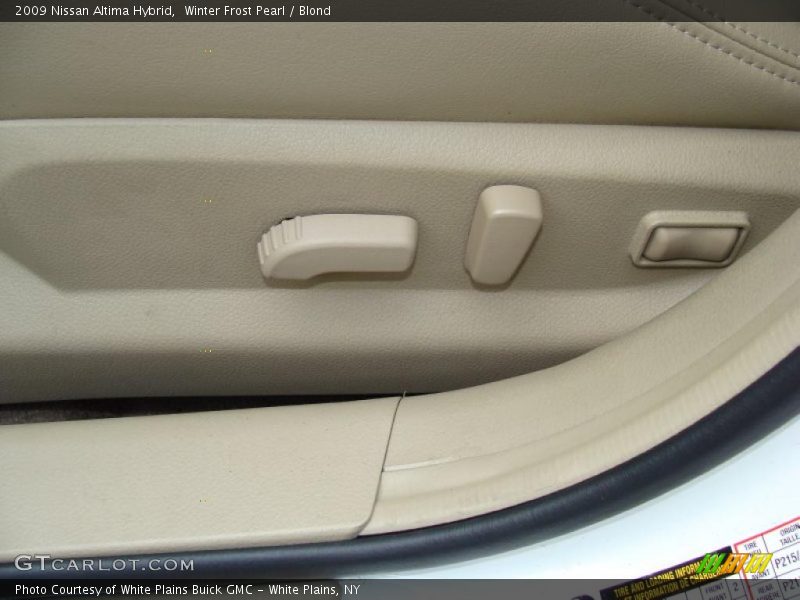 Winter Frost Pearl / Blond 2009 Nissan Altima Hybrid