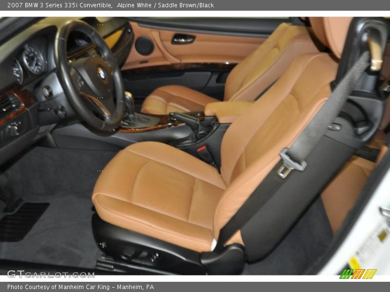 Alpine White / Saddle Brown/Black 2007 BMW 3 Series 335i Convertible