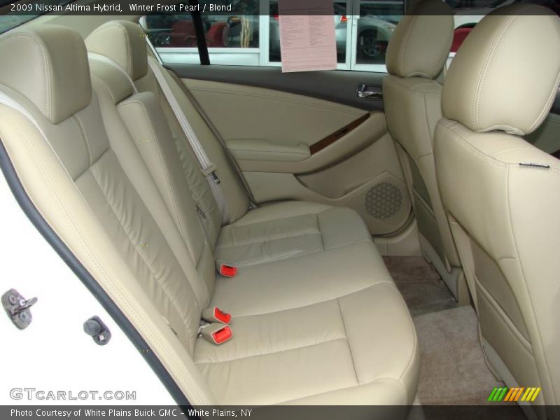 Winter Frost Pearl / Blond 2009 Nissan Altima Hybrid