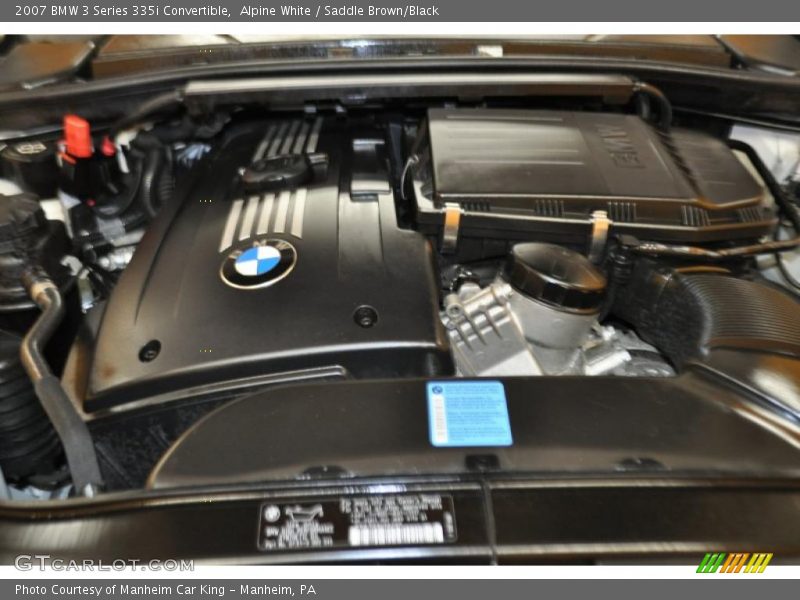 Alpine White / Saddle Brown/Black 2007 BMW 3 Series 335i Convertible