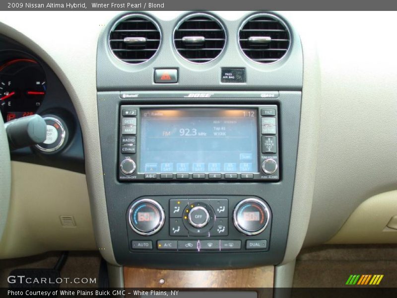 Winter Frost Pearl / Blond 2009 Nissan Altima Hybrid