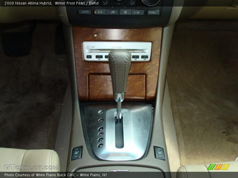 Winter Frost Pearl / Blond 2009 Nissan Altima Hybrid