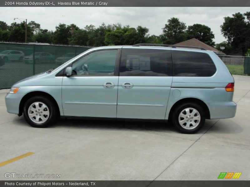 Havasu Blue Metallic / Gray 2004 Honda Odyssey EX-L
