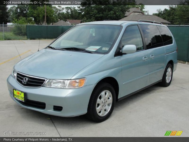 Havasu Blue Metallic / Gray 2004 Honda Odyssey EX-L