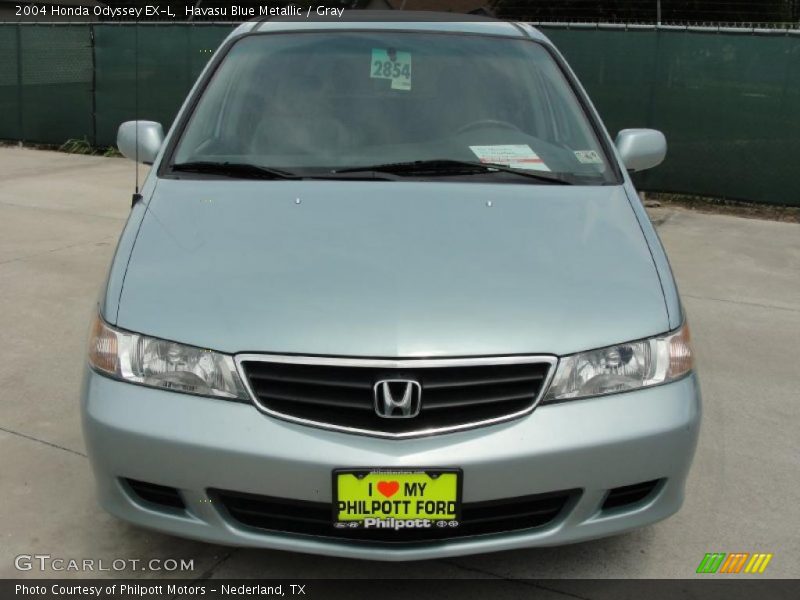 Havasu Blue Metallic / Gray 2004 Honda Odyssey EX-L