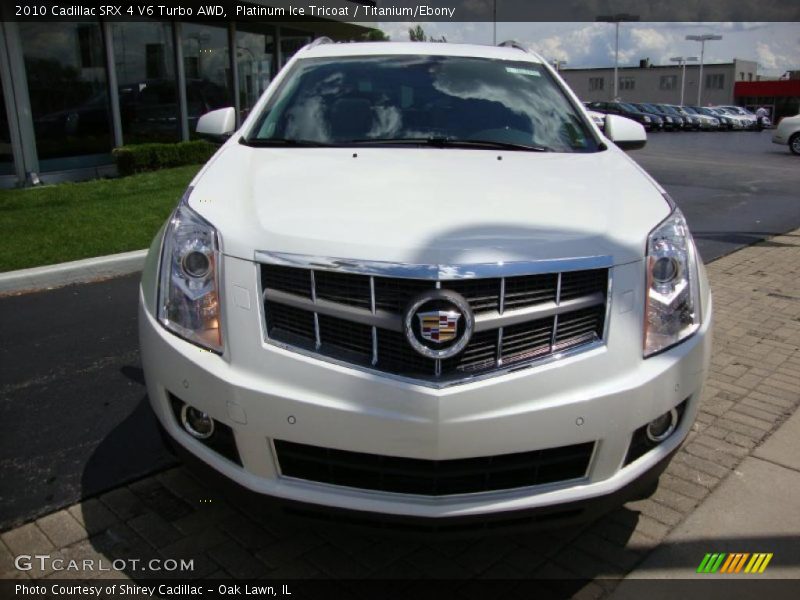 Platinum Ice Tricoat / Titanium/Ebony 2010 Cadillac SRX 4 V6 Turbo AWD