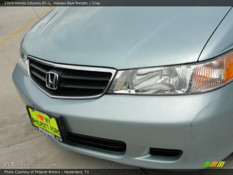 Havasu Blue Metallic / Gray 2004 Honda Odyssey EX-L