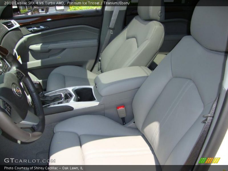 Platinum Ice Tricoat / Titanium/Ebony 2010 Cadillac SRX 4 V6 Turbo AWD