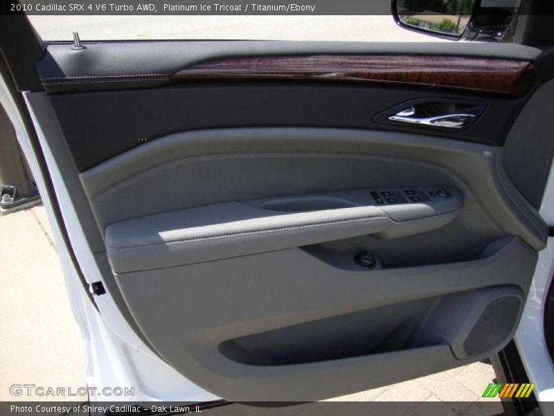 Platinum Ice Tricoat / Titanium/Ebony 2010 Cadillac SRX 4 V6 Turbo AWD