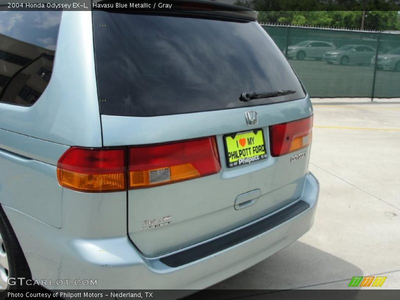 Havasu Blue Metallic / Gray 2004 Honda Odyssey EX-L