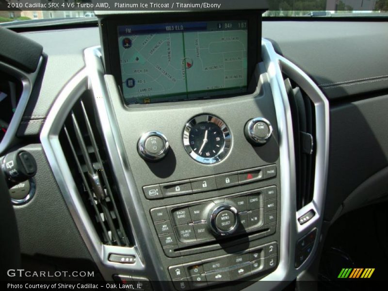 Platinum Ice Tricoat / Titanium/Ebony 2010 Cadillac SRX 4 V6 Turbo AWD