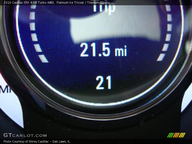 Platinum Ice Tricoat / Titanium/Ebony 2010 Cadillac SRX 4 V6 Turbo AWD