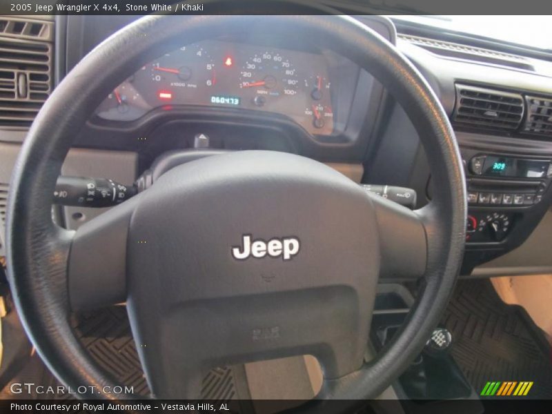 Stone White / Khaki 2005 Jeep Wrangler X 4x4