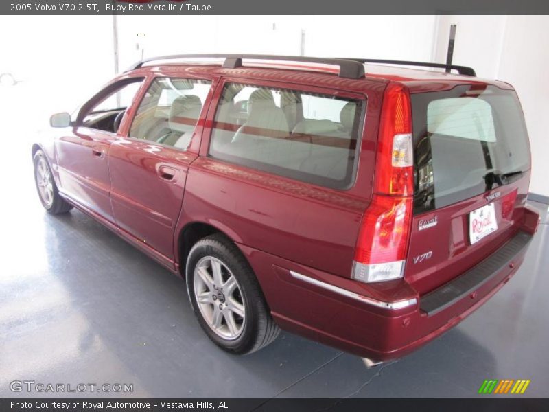 Ruby Red Metallic / Taupe 2005 Volvo V70 2.5T