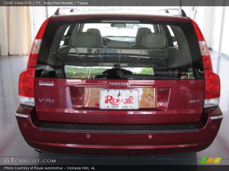 Ruby Red Metallic / Taupe 2005 Volvo V70 2.5T