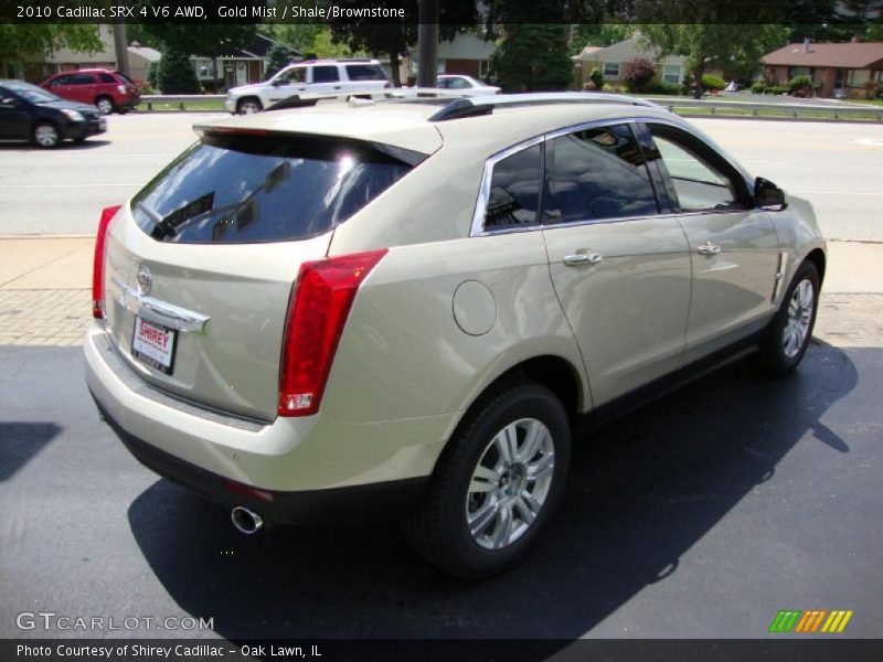 Gold Mist / Shale/Brownstone 2010 Cadillac SRX 4 V6 AWD