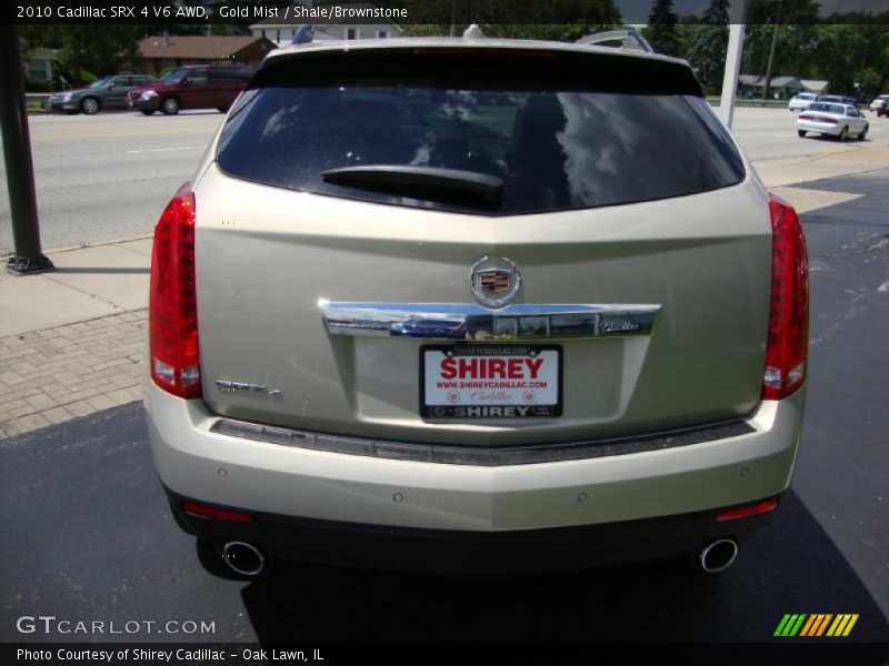 Gold Mist / Shale/Brownstone 2010 Cadillac SRX 4 V6 AWD