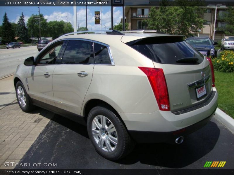 Gold Mist / Shale/Brownstone 2010 Cadillac SRX 4 V6 AWD